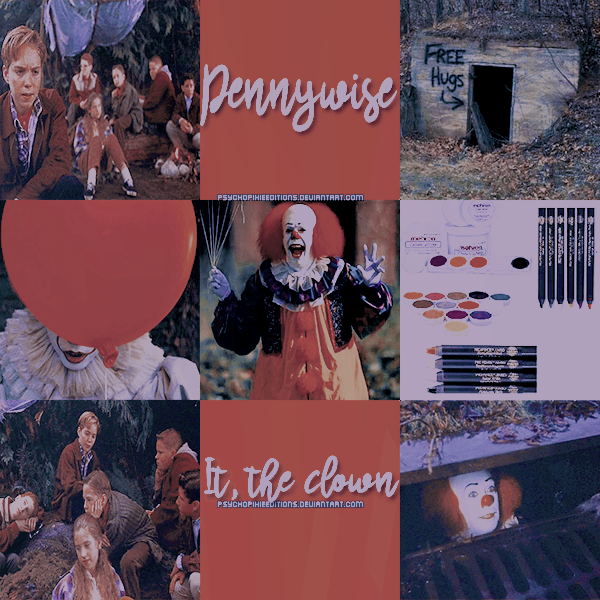 Pennywise. It, the clown {Moodboard}