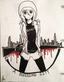 A bleeding city comic cover