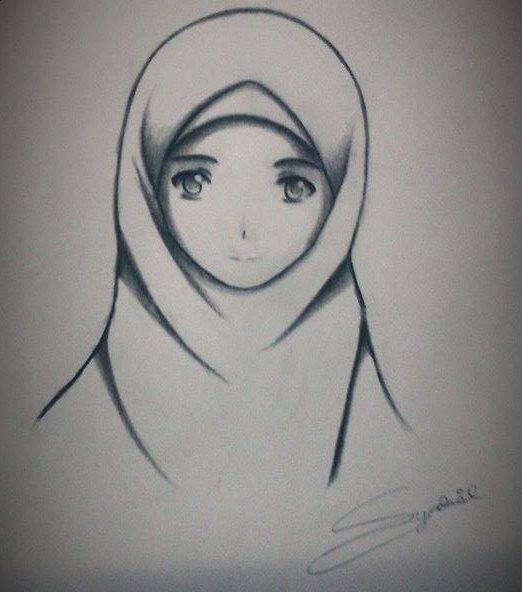 Manga Hijab Girl Drawing by syabiljohari on DeviantArt Manga Hijab Girl Drawing by syabiljohari on DeviantArt