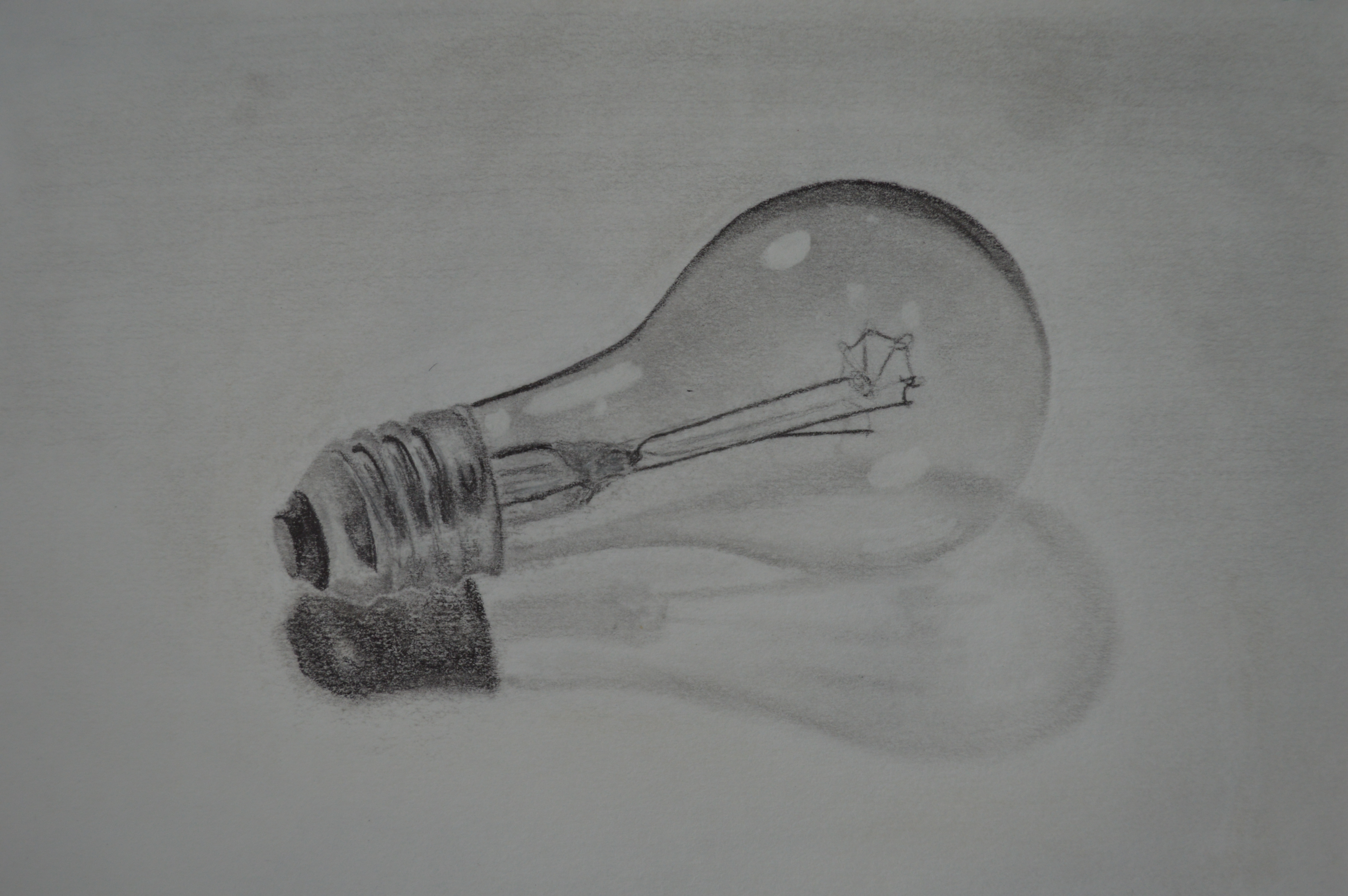 Drawing Light BULB using Graphite Pencils - Time-lapse 