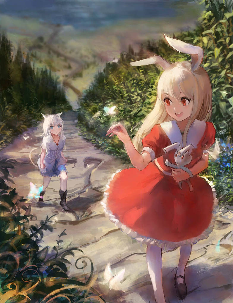 Приключения с девушкой зайкой. Девочка кролик арт. Девушка кролик арт. Девочка с кроликом.