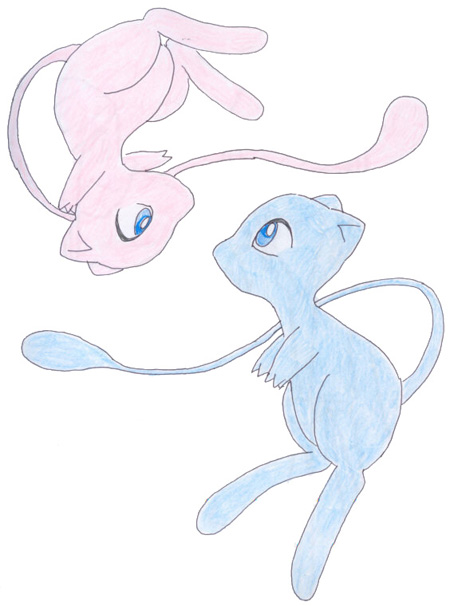 Star - Mew Mewtwo .:lineart:. by Fluna on DeviantArt