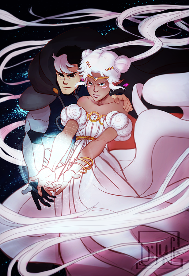 Shiro and Allura (Sailor Moon AU)