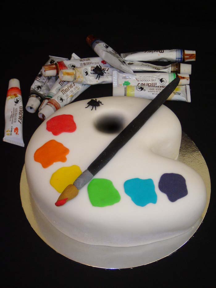 Artist Palette Cake