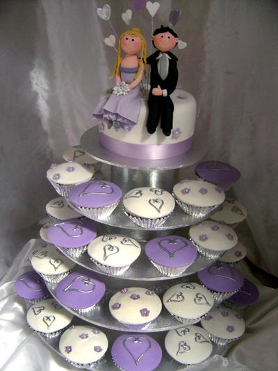 Lilac cupcakes