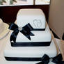 Wedding cake with crystal