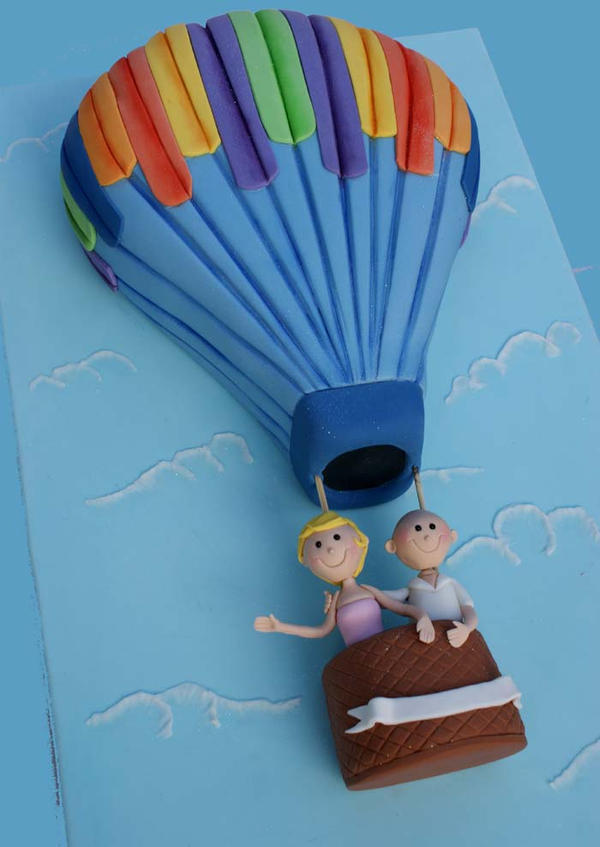 Hot-Air Balloon Cake by Verusca