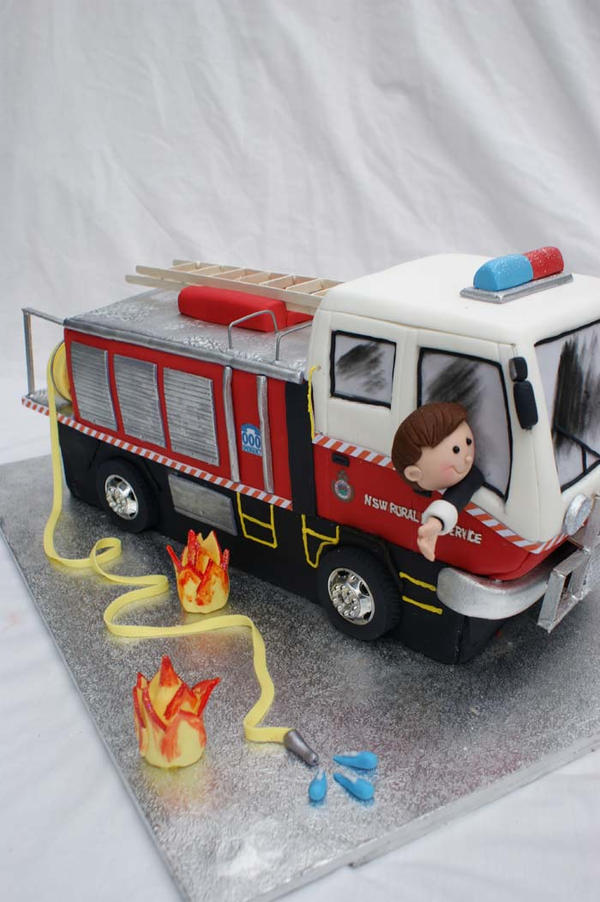 Fire engine wedding Cake