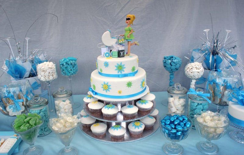 Baby shower candy bar