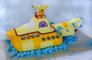 yellow submarine beatles Cakes