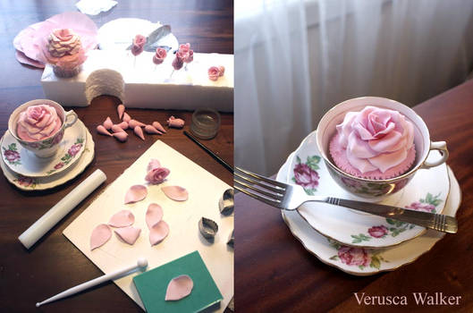 Rose cupcakes step-by-step