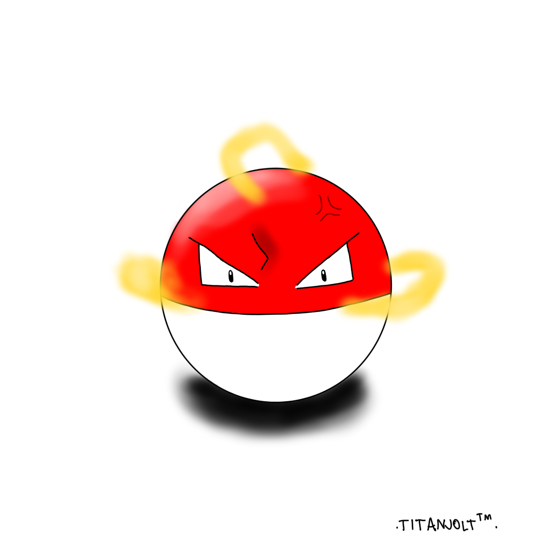 Voltorb (Redrawn) by TitanPlakInside on DeviantArt