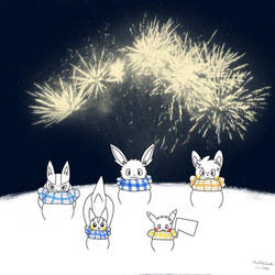 New year snowjolt and the gang