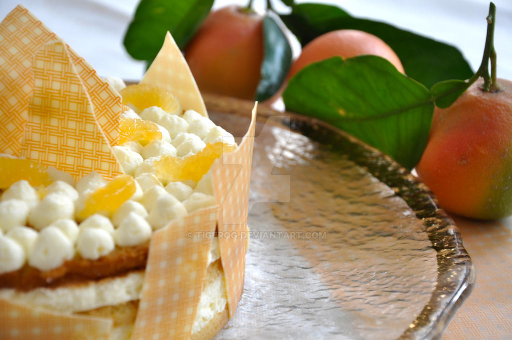 Orange and Vanilla cream cake