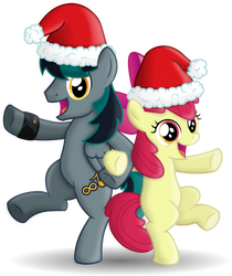 BlackGryph0n and AppleBloom (Christmas Tour) by BlackGryph0n