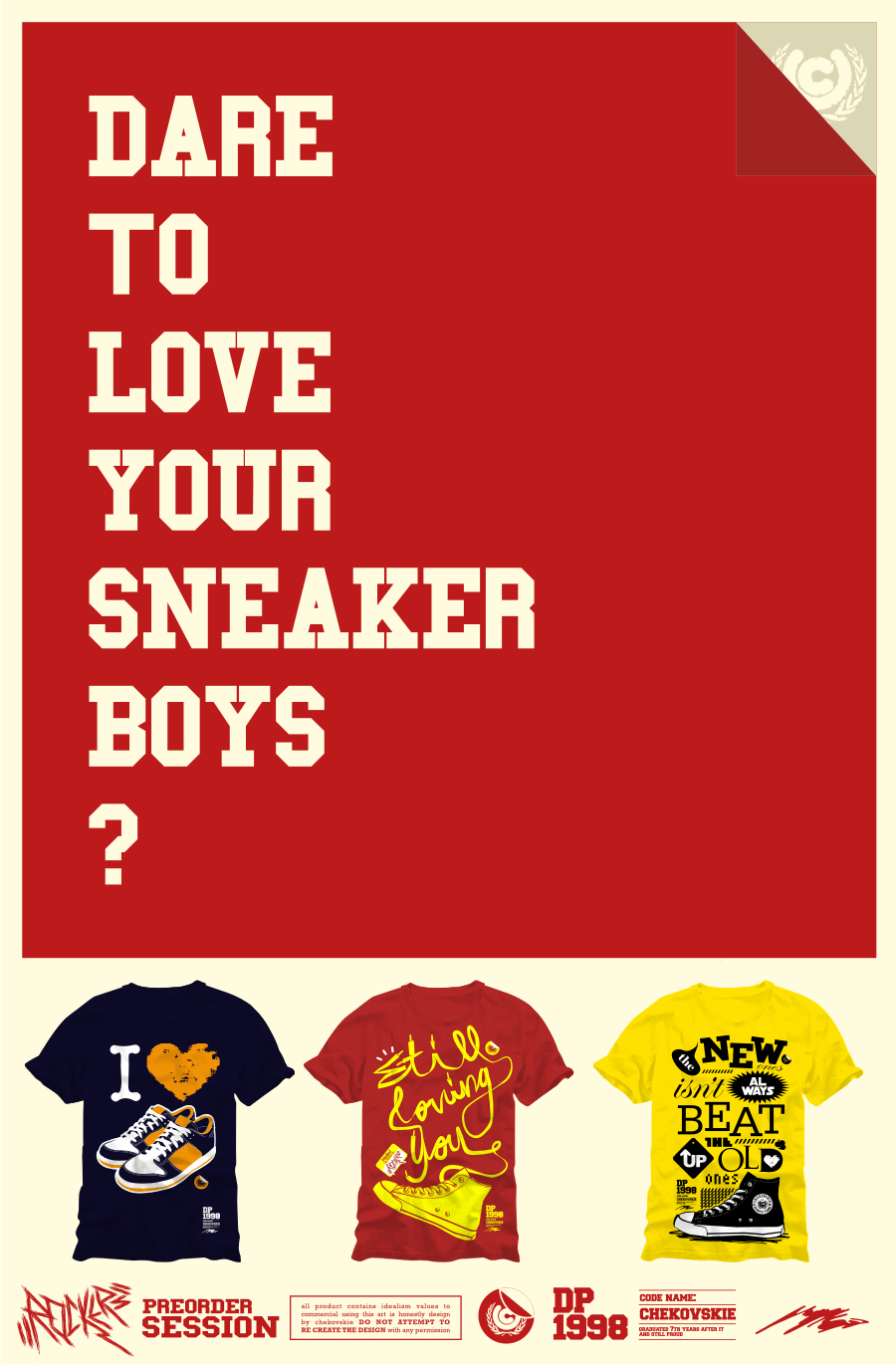 sneakers in tee