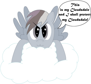 Greybow Dash and her Cloudsdale