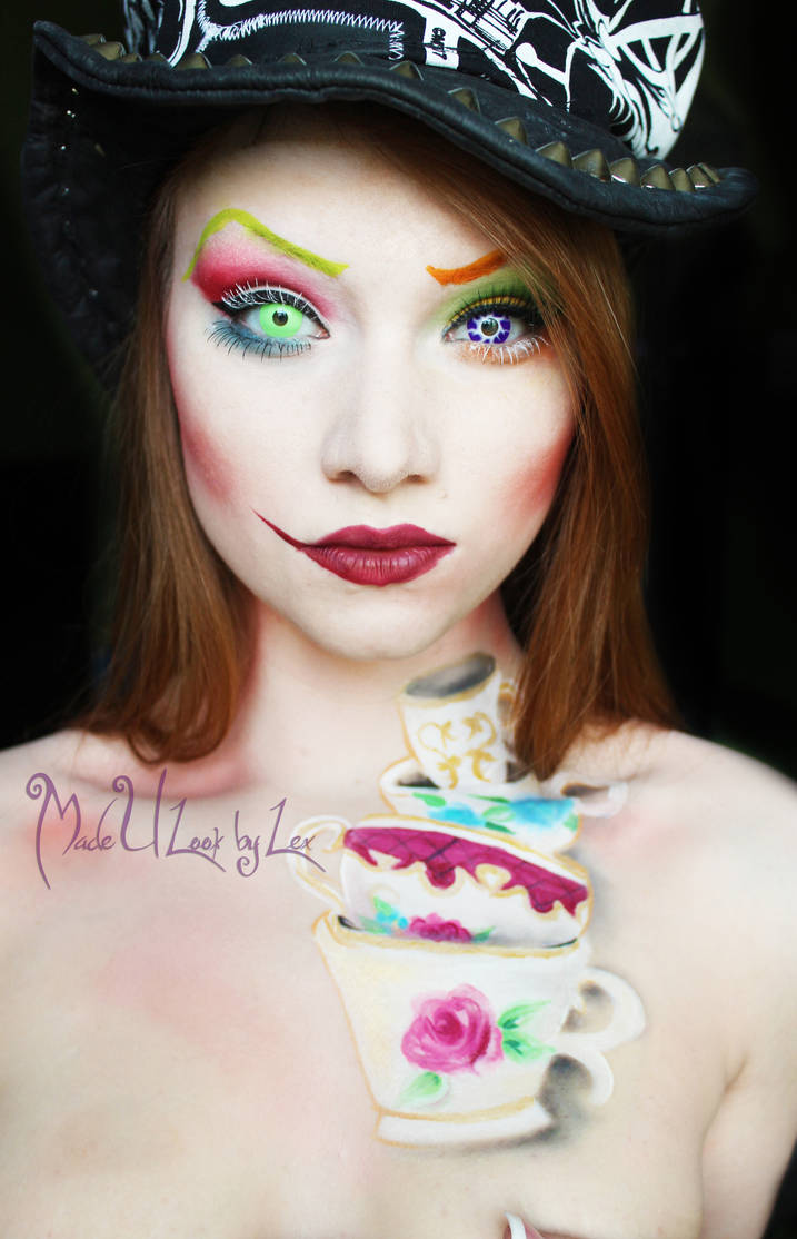 alice in wonderland makeup I by xALWAYSxINxVAINx on DeviantArt