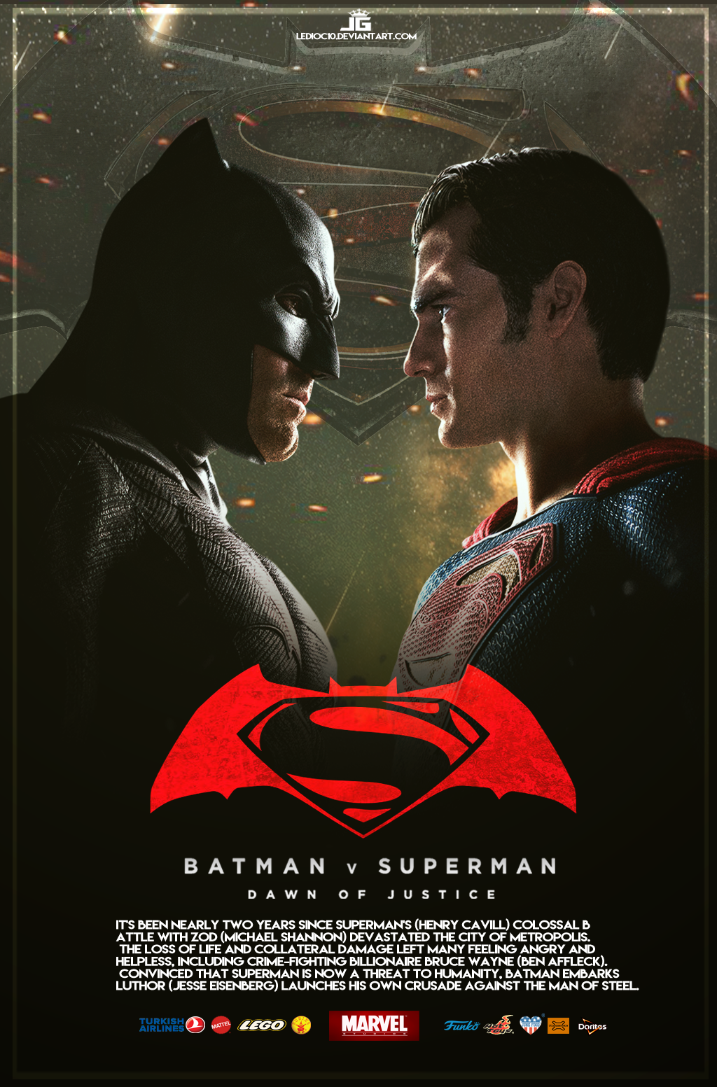 Batman vs Superman Poster 2016 Film by ledioc10 on DeviantArt