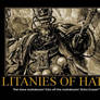 Litinies Of Hate