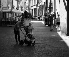 Father and Daughter in Lucca