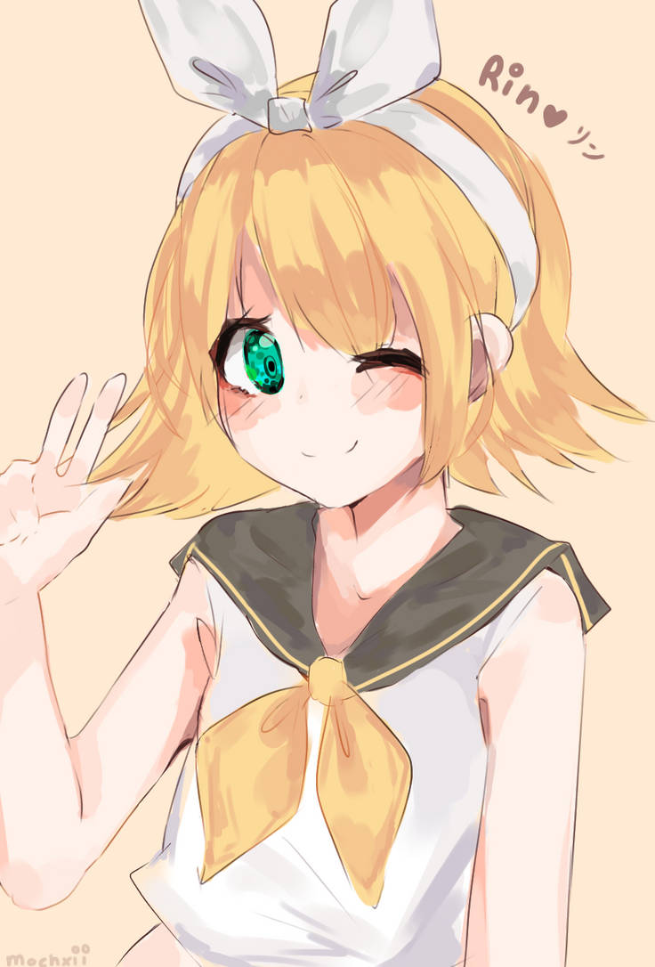 Kagamine Rin R Kagamine Rin by Mochxiii on DeviantArt