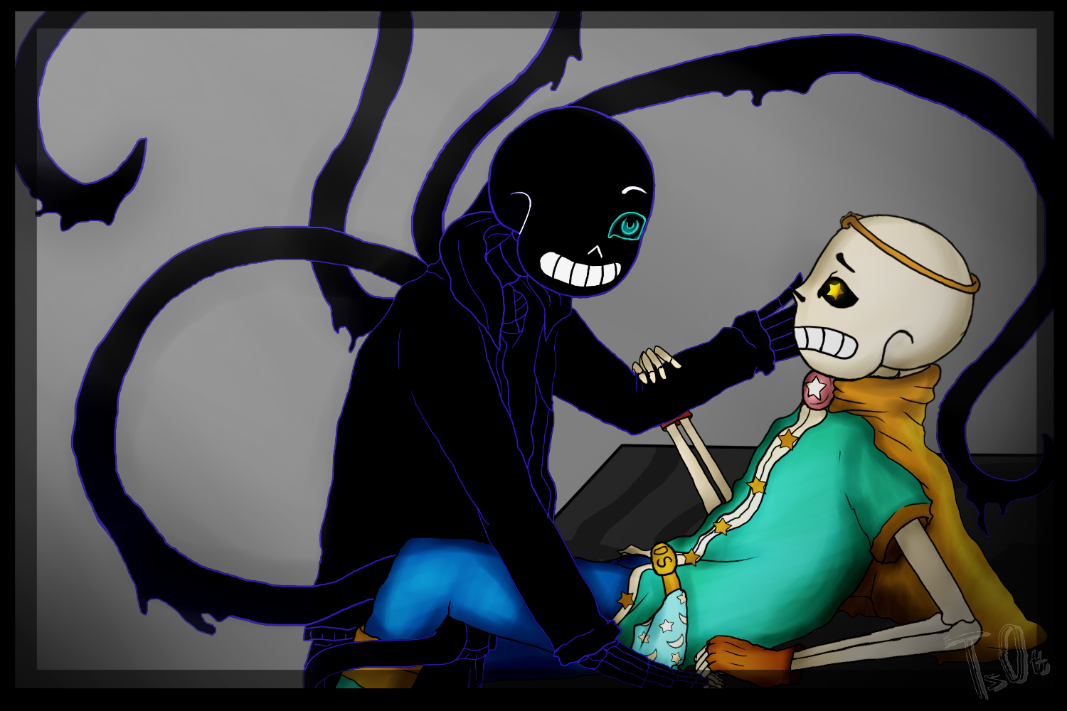 Nightmare sans by Eskoobadiban on DeviantArt