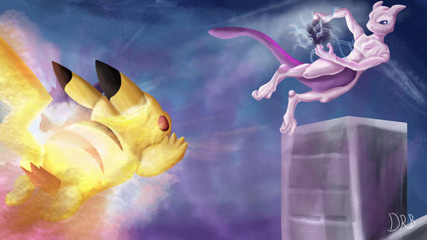 Pikachu vs Mewtwo