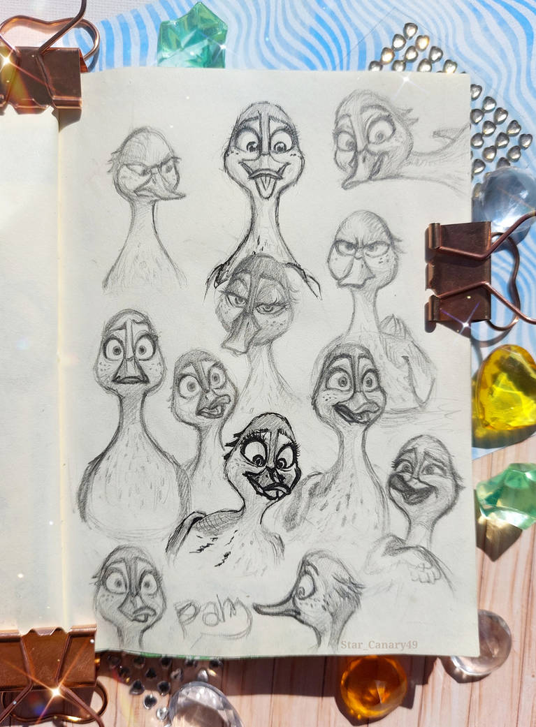 Sketches. Pam. Migration cartoon by StarCanary49 on DeviantArt