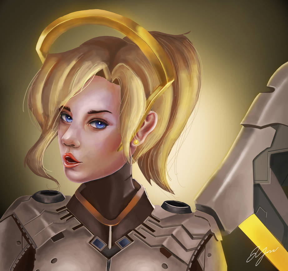 Genderbent Mercy Mercy Portrait (Normal Version) by Dafirr on DeviantArt