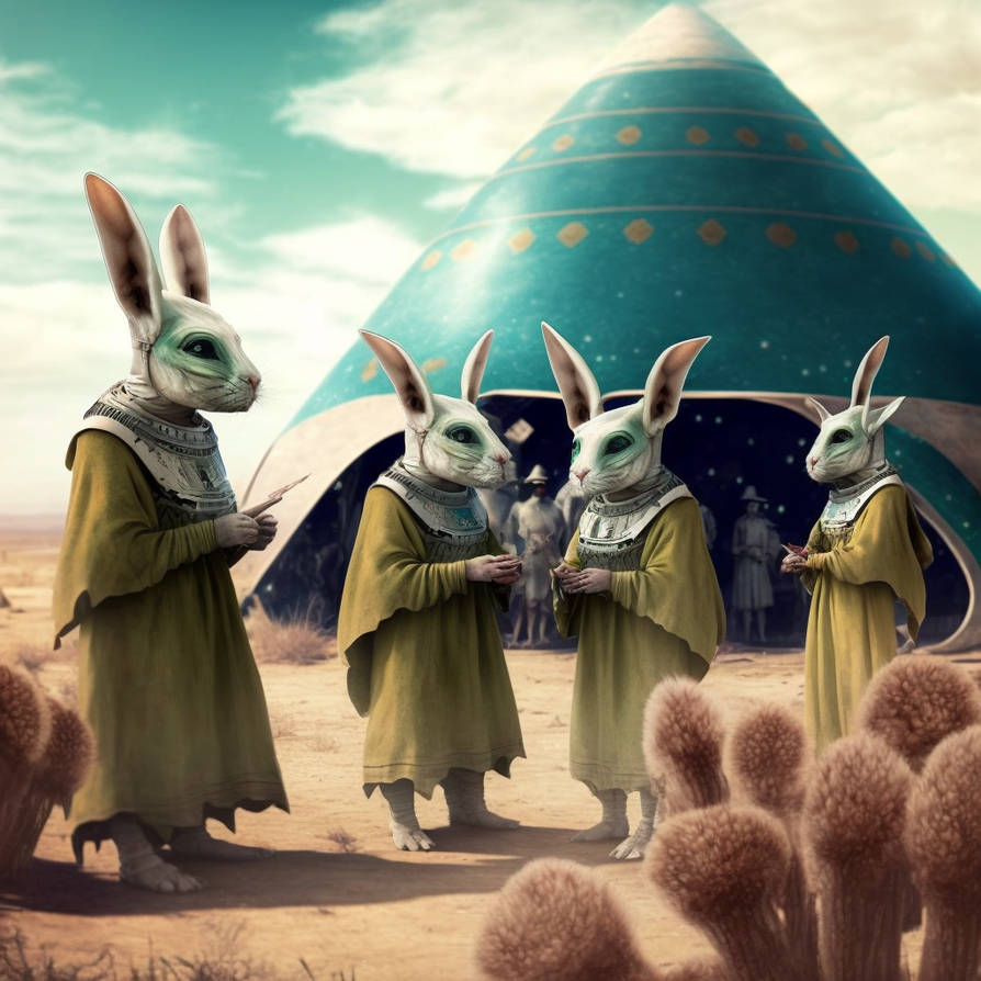 Rabbits First Contact by TheNaturalPhilosophy on DeviantArt