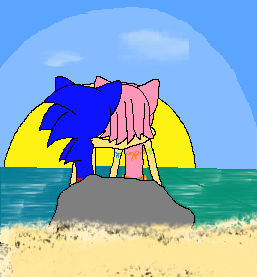 Project: Sonamy on X: Beach date 😎 but how'd Amy convince him to