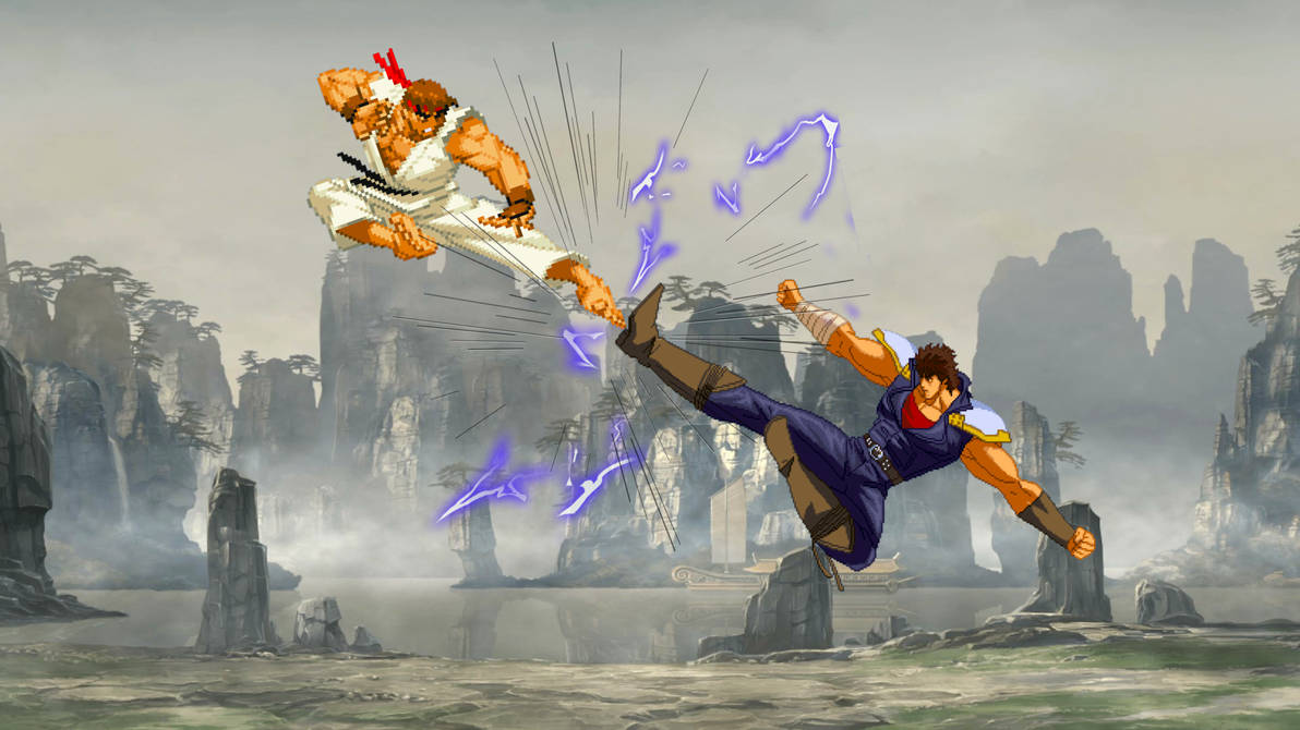 Ryu Vs Kenshiro - Street Fighter X Hokuto No Ken by VXC666 on DeviantArt
