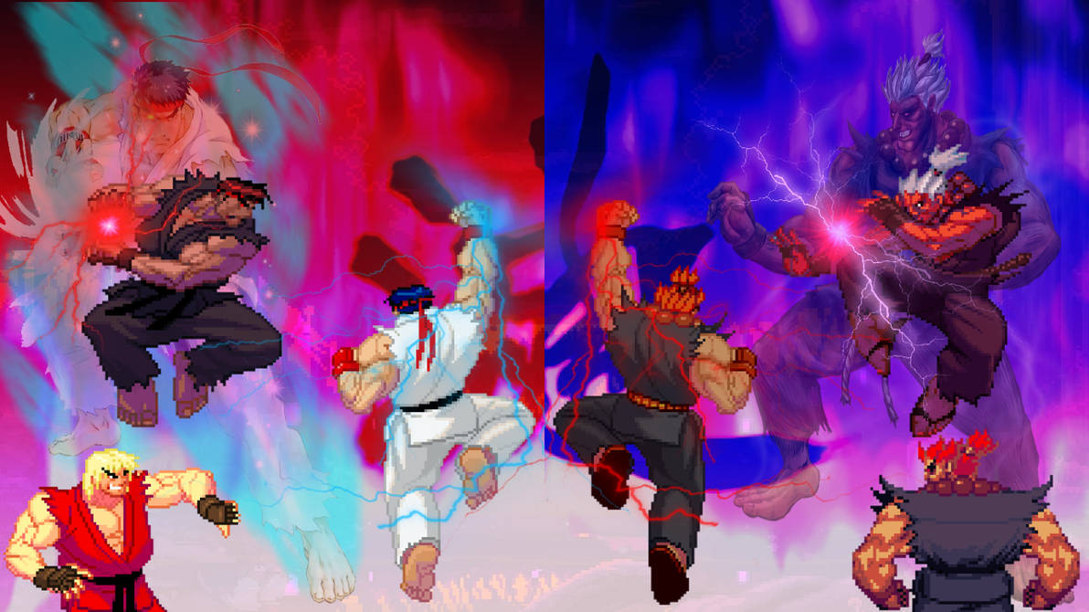 Akuma Ryu Rivalry Ryu vs Akuma ft. Ken Masters l Remastered Epic Bat by VXC666 on DeviantArt