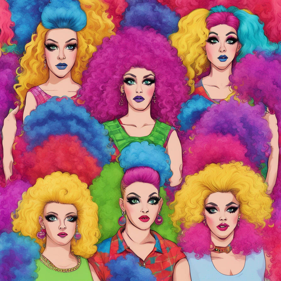 Big hair middle school drag queens show by TabithaO88 on DeviantArt