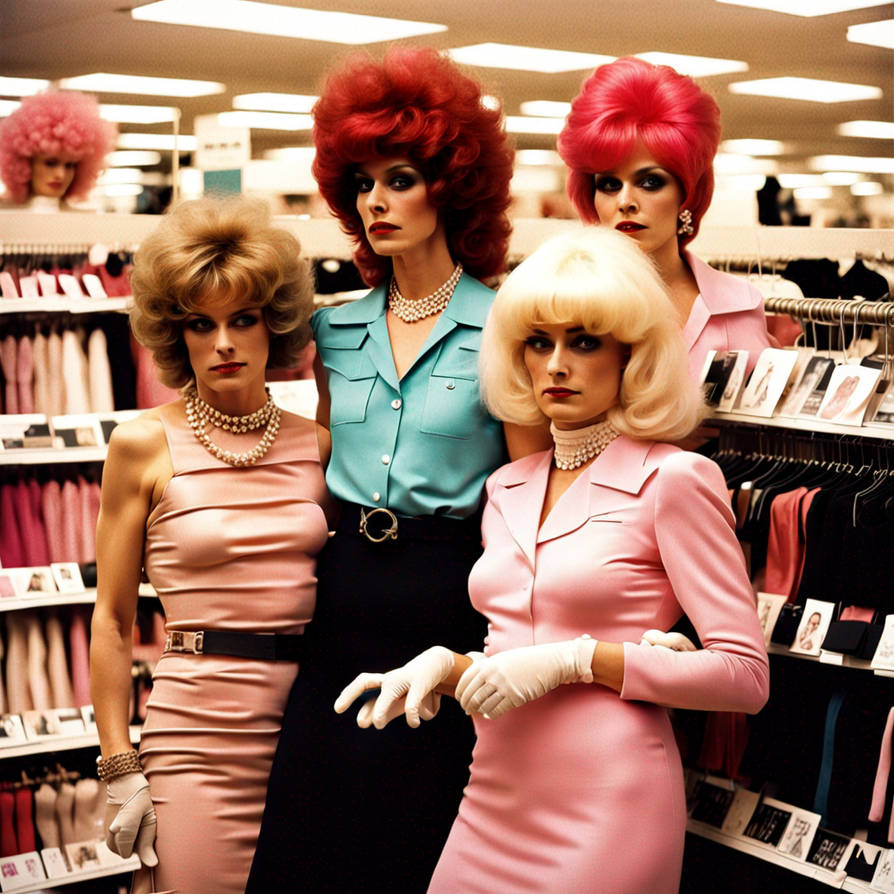 2 Sissy Femboy Crossdressers Wig Shopping With The