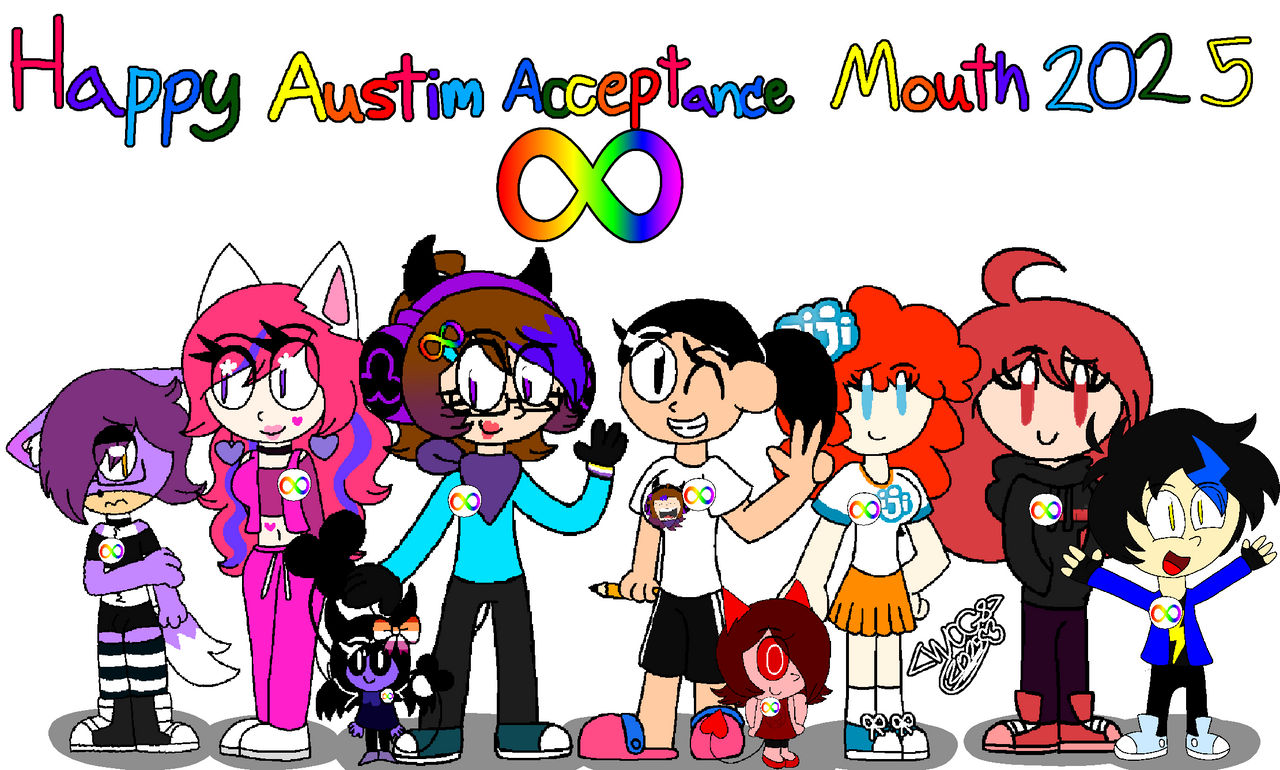 Happy Austim Acceptance Mouth 2025 by PloyOshiTheDemon on DeviantArt