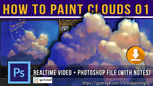 How to Draw, Paint Clouds: Video - Photoshop File