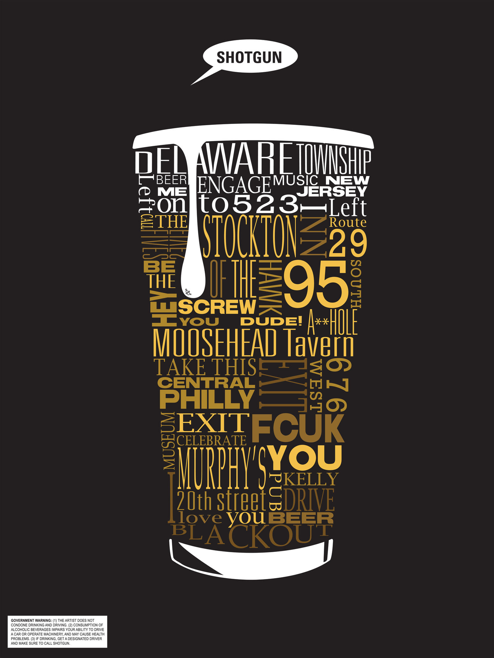 Typographic Beer Directions