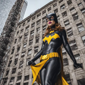 Batgirl On Building