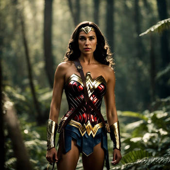 Wonder Woman in Amazon Forest