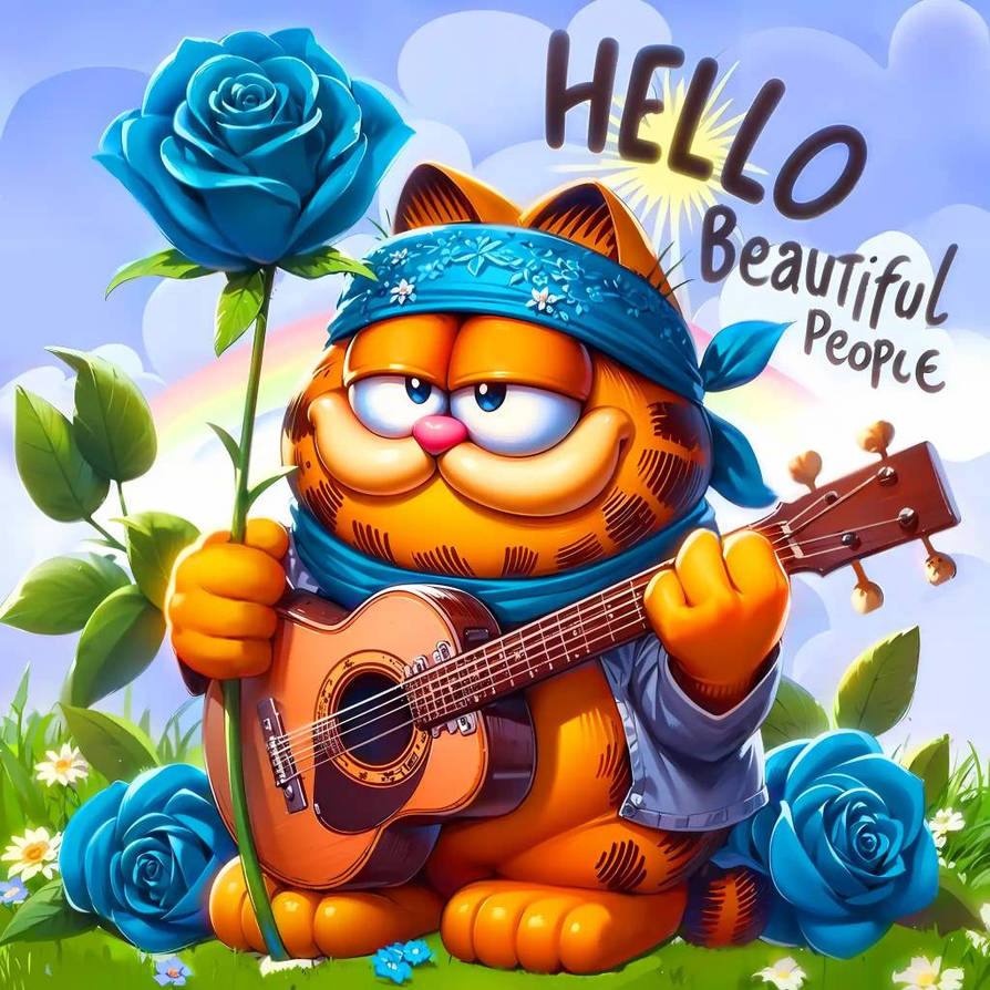 Garfield hello by jossoc22 on DeviantArt