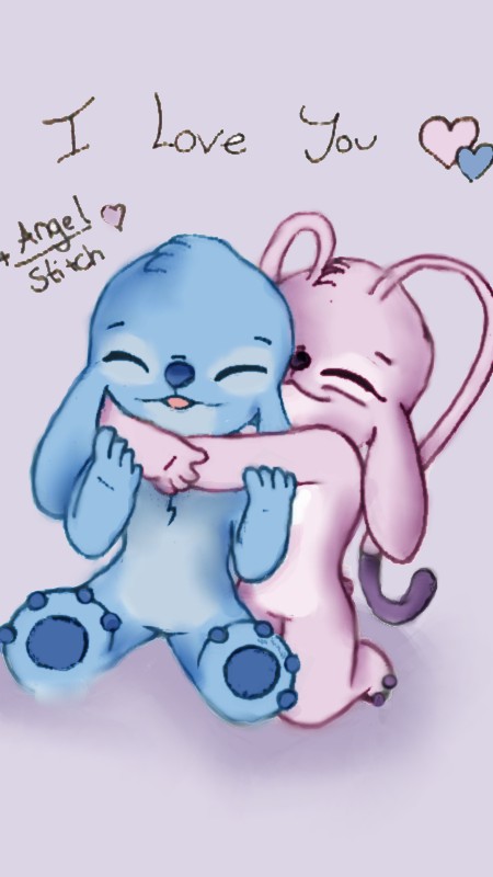 I Love Stitch & Angel