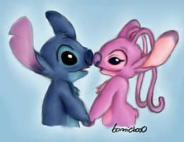 Angel and Stitch!