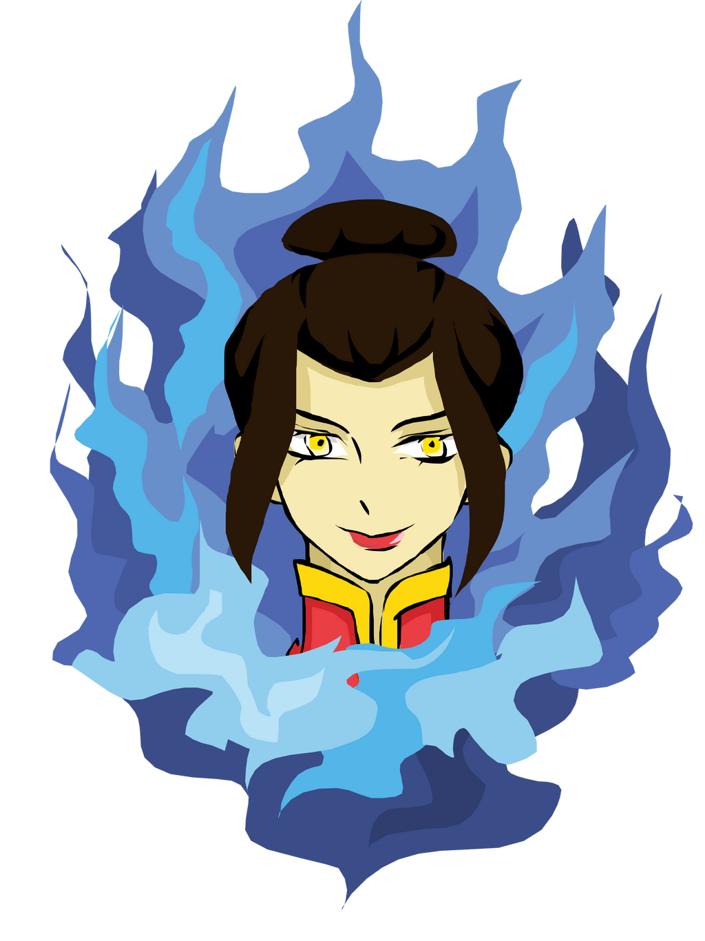 azula : blue fire by tardiser on DeviantArt