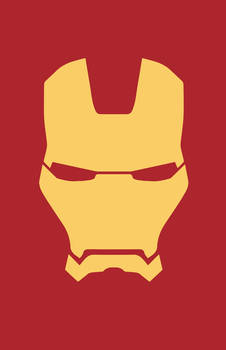 Iron Man Helmet Minimalist Design