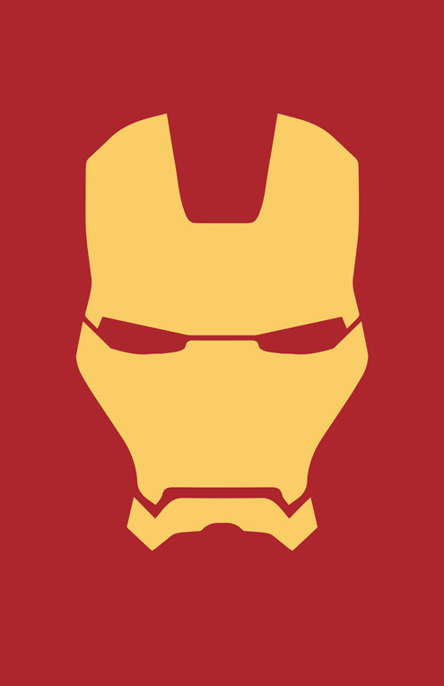 Iron Man Helmet Minimalist Design