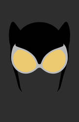 Catwoman Mask Minimalist Design