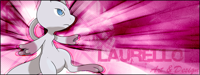 Mega Mew Signature Banner By Laurello7