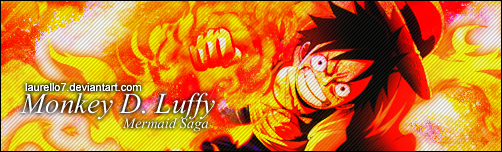 Monkey D. Luffy Signature Banner By Me